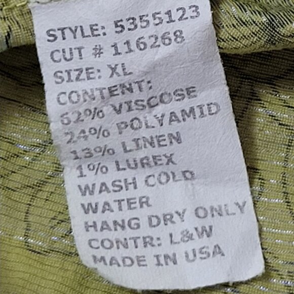 Cut Loose Dress XL Summer Dress Comfortable wrinkle style print - Picture 11 of 13